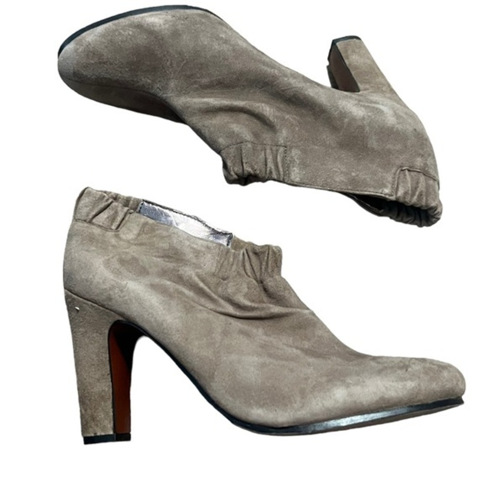 Sam Edelman Ankle Booties Tan 3 1/2 Inch Heal Size 8